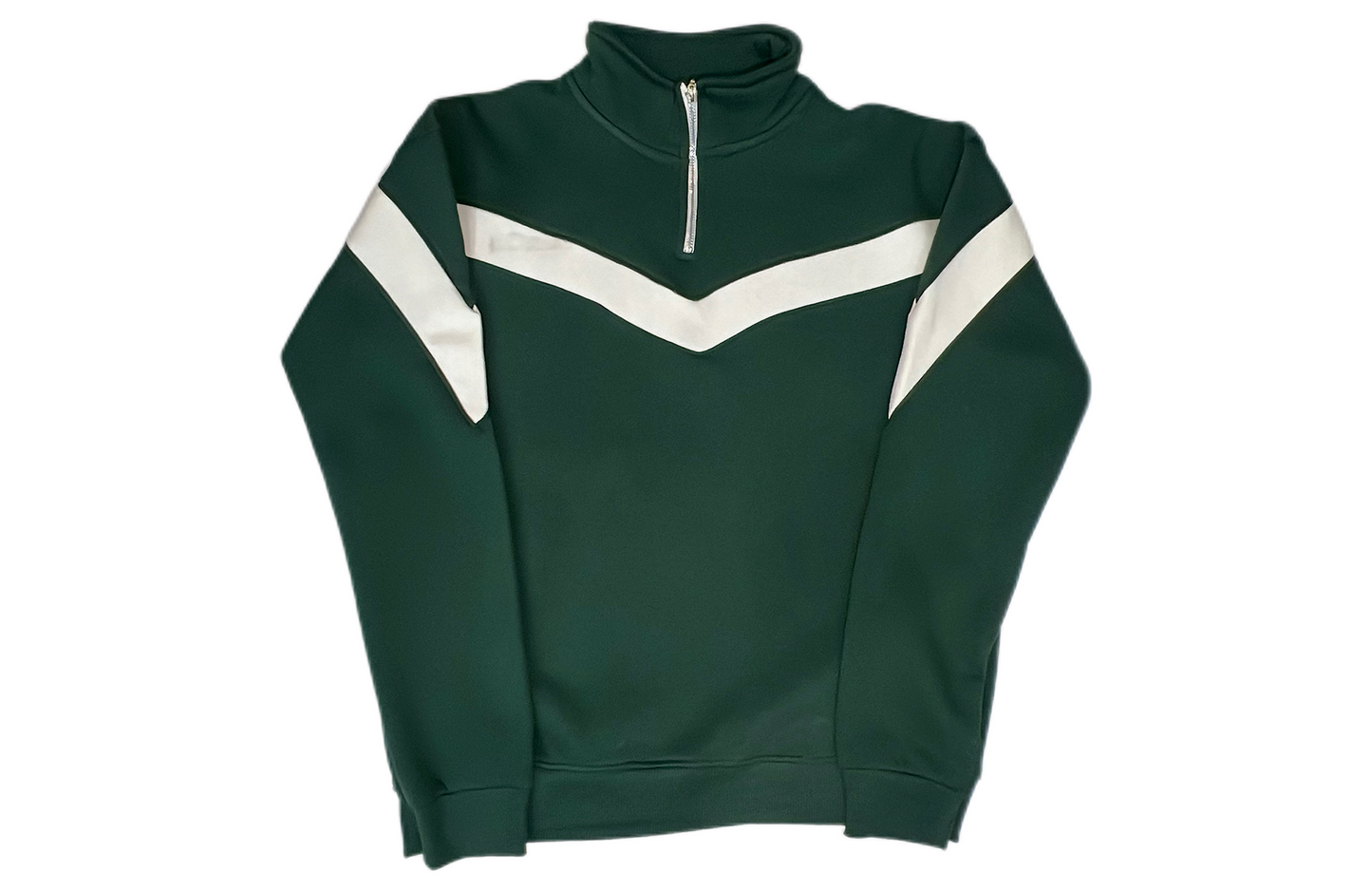 Zipper dark Green Sweatshirt Fashion